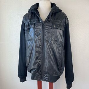 EUC Courage Womens Black Hooded Zip-up Jacket Size M